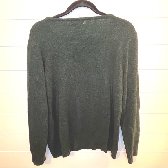 Croft & Barrow Dark Green Holiday Sweater Christmas Tree XL - Picture 9 of 9
